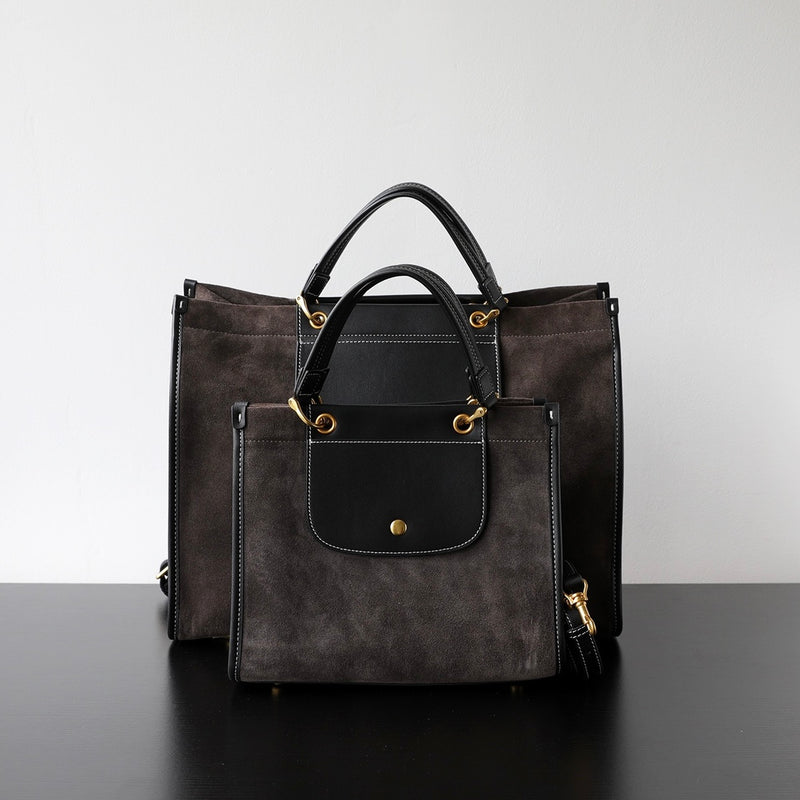 Nubuck Leather Briefcase|SuedeTrek