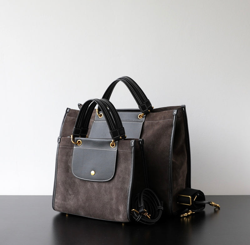 Nubuck Leather Briefcase|SuedeTrek