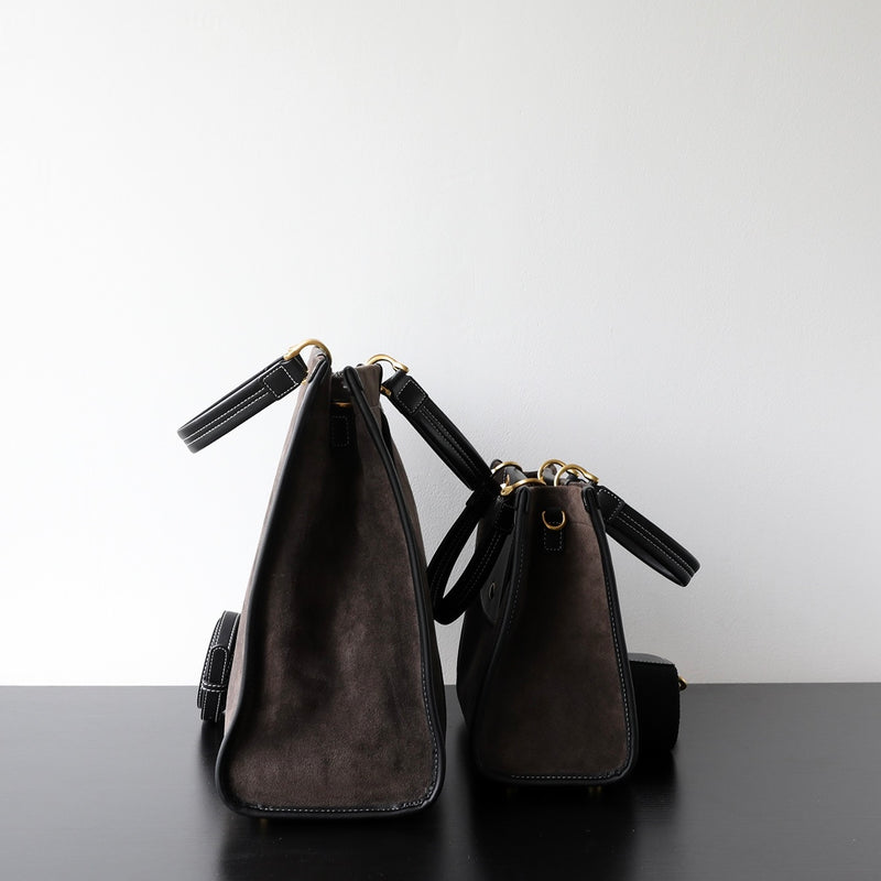 Nubuck Leather Briefcase|SuedeTrek