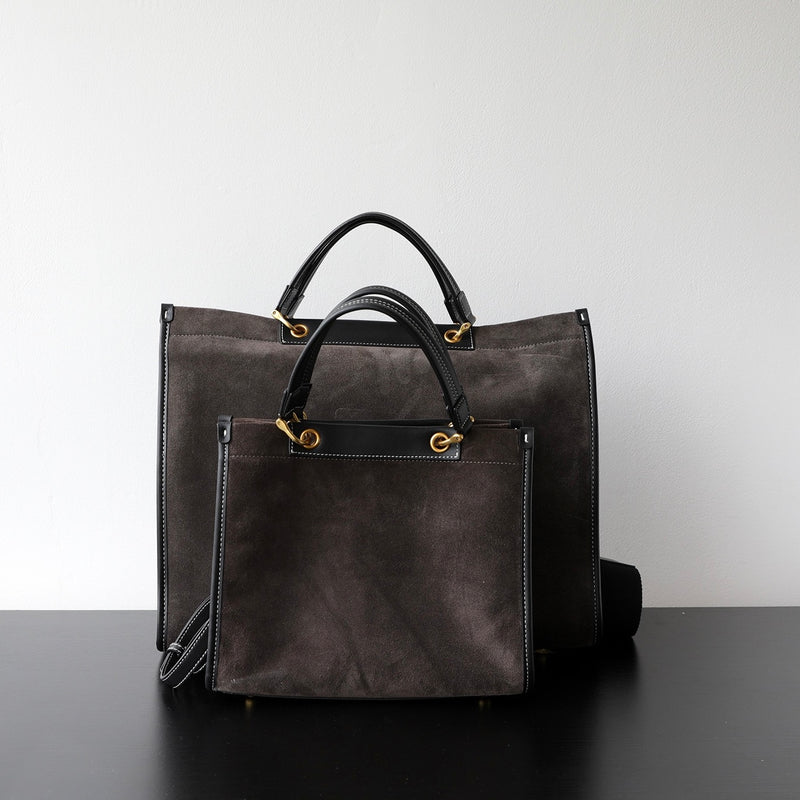 Nubuck Leather Briefcase|SuedeTrek