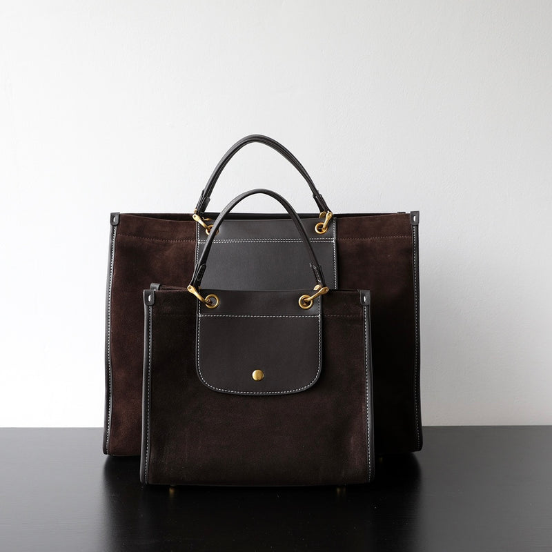 Nubuck Leather Briefcase|SuedeTrek