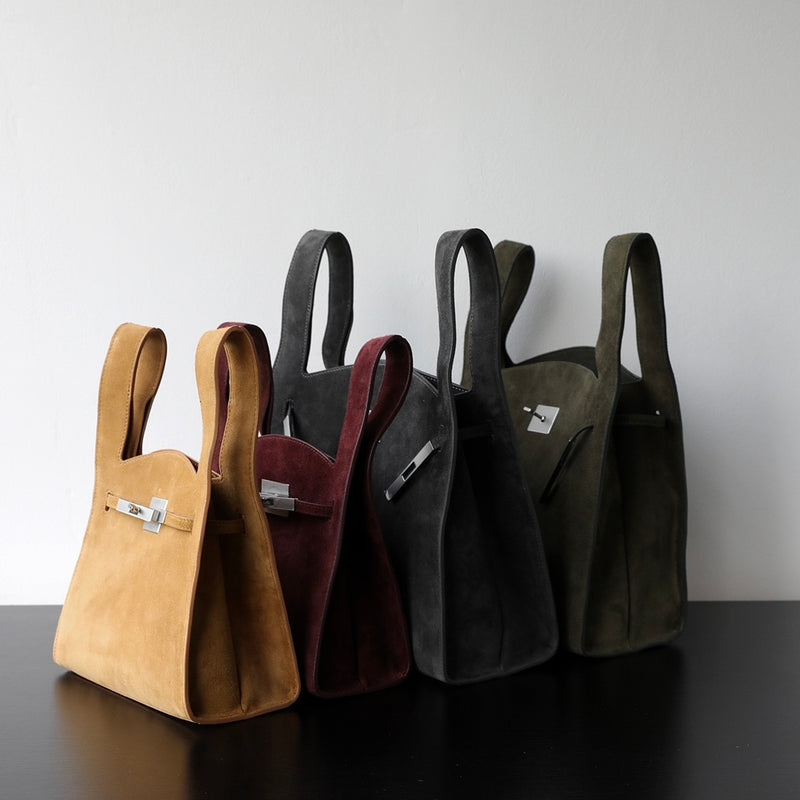Suede Leather Tote Bag|Nomad