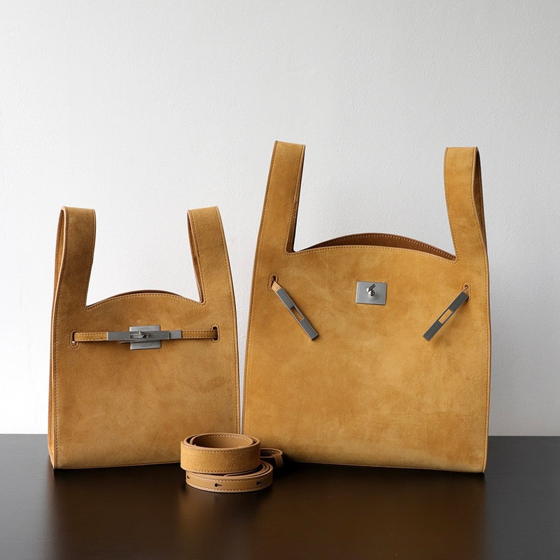 Suede Leather Tote Bag|Nomad