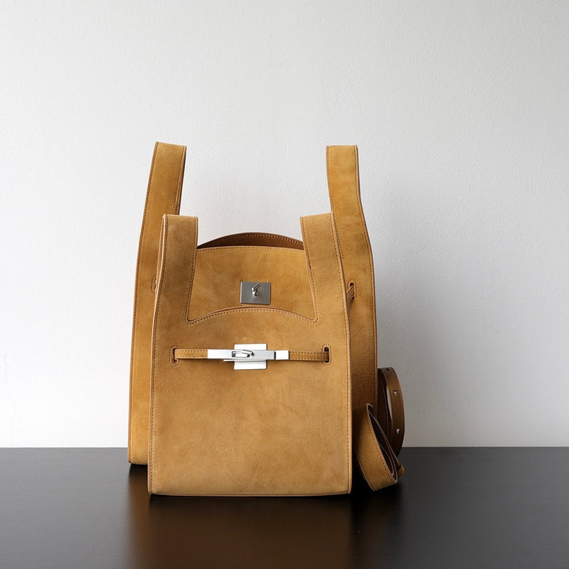 Suede Leather Tote Bag|Nomad