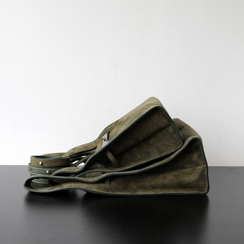 Suede Leather Tote Bag|Nomad