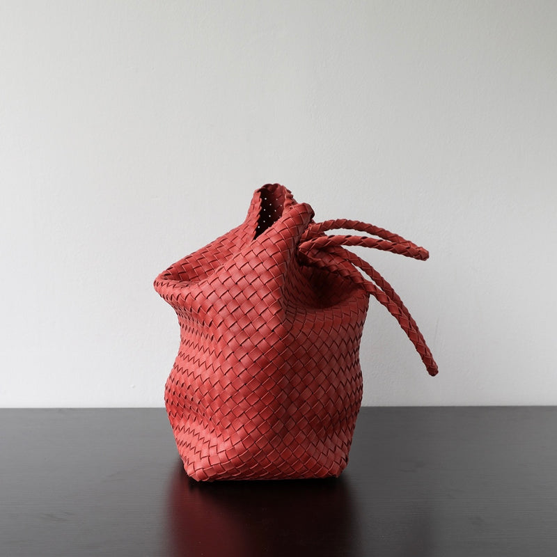 Top-grain leather bag | Woven Tote | Brook