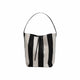 Zebra print bucket bag