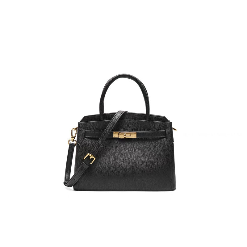 cowhide leather handbag