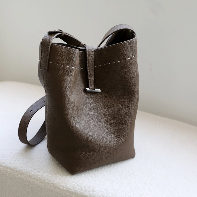 Full-Grain Leather bucket bag | Independent will