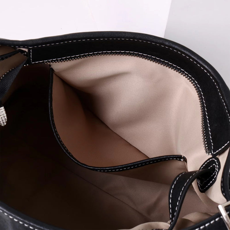 Top-Grain Leather Bag | Hobo 3#