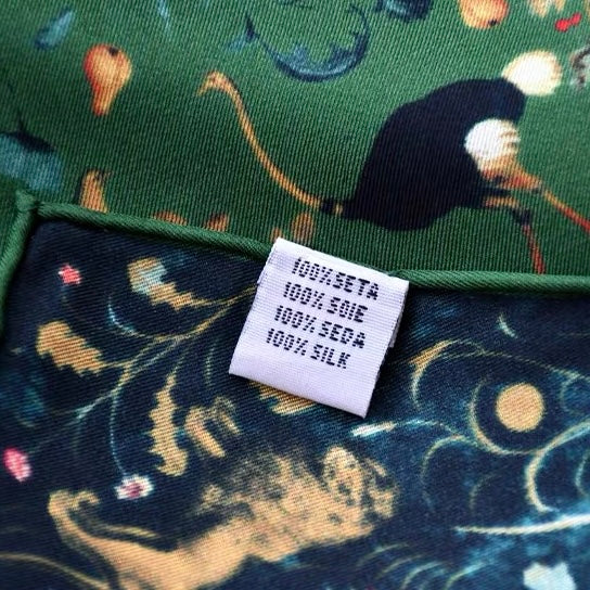 Twill Silk scarf | Natural impression