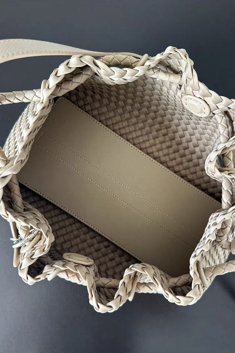 Full-Grain Leather and Satin-Finish Woven Nylon | Hira Air Bag