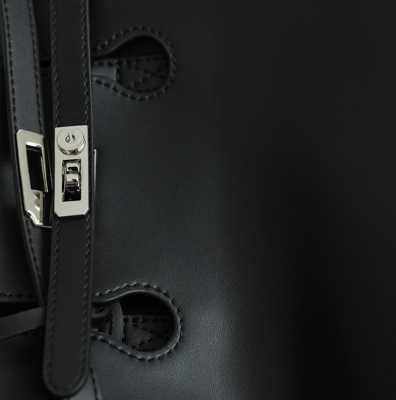 Split cowhide leather commuter tote bag | briefcase 5#
