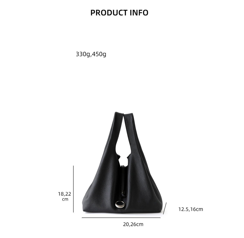 Full-Grain Lamb Leather Bag | Luna Ring