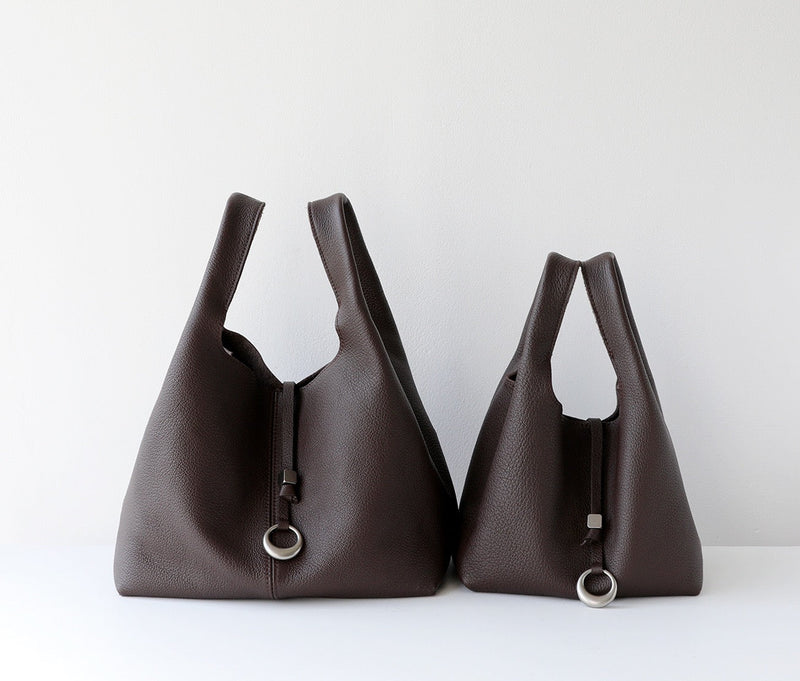 Full-Grain Lamb Leather Bag | Luna Ring