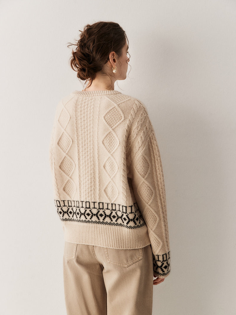 Cable-Knit Cashmere Sweater | Clara
