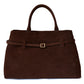 Full-Grain Leather Bag | Sea and woman