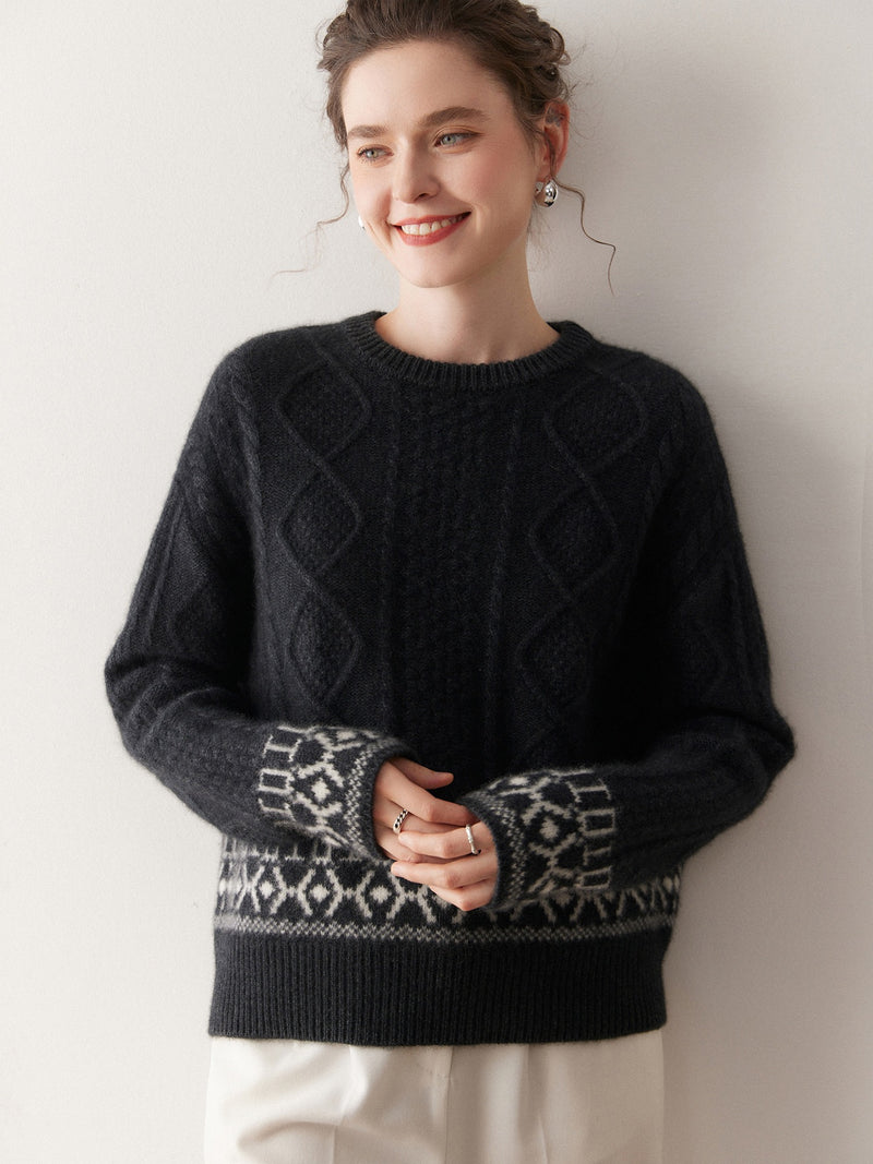Cable-Knit Cashmere Sweater | Clara
