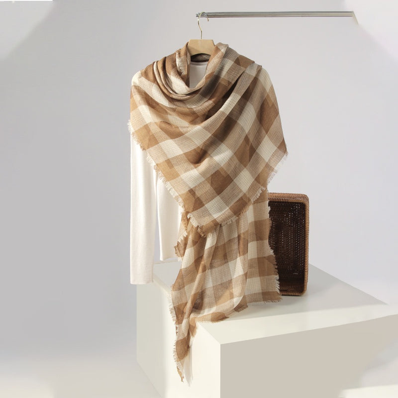 Wool scarf | Lucky grid