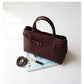 Full-Grain Leather Bag | Sea and woman