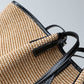 Natural Raffia Woven Bag | Woman and sea
