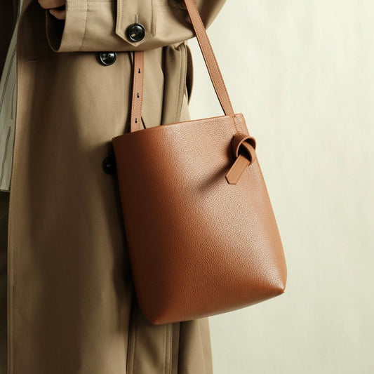 Full-Grain Leather bag | bucket handbag | Ego