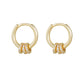 925 sterling silver earrings | 18K gold plated | Ring of destiny