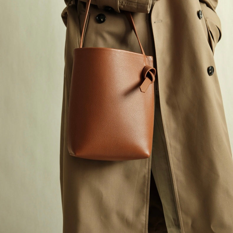 Full-Grain Leather bag | bucket handbag | Ego