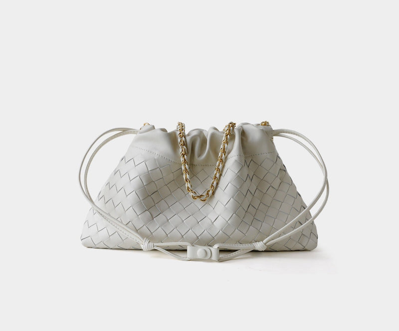Full-Grain Leather & Lambskin Bag |  Chain bag | Woven bag  | Liora