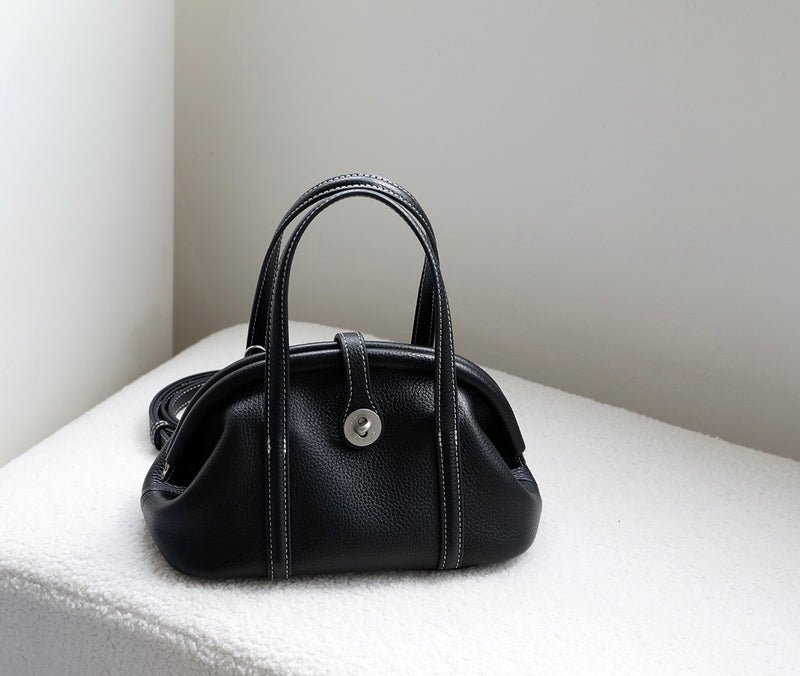 Full-Grain Leather Bag | Sea shell