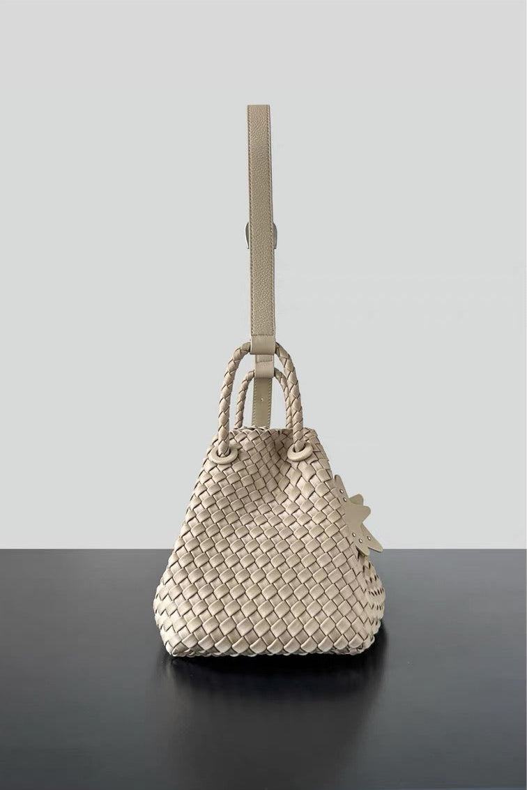Full-Grain Leather and Satin-Finish Woven Nylon | Hira Air Bag