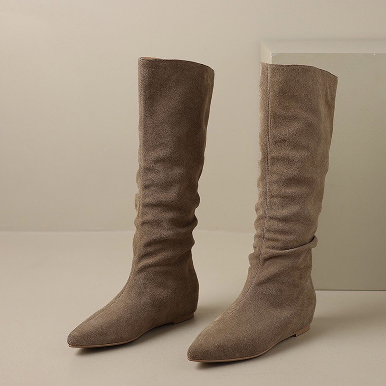 Leather boots