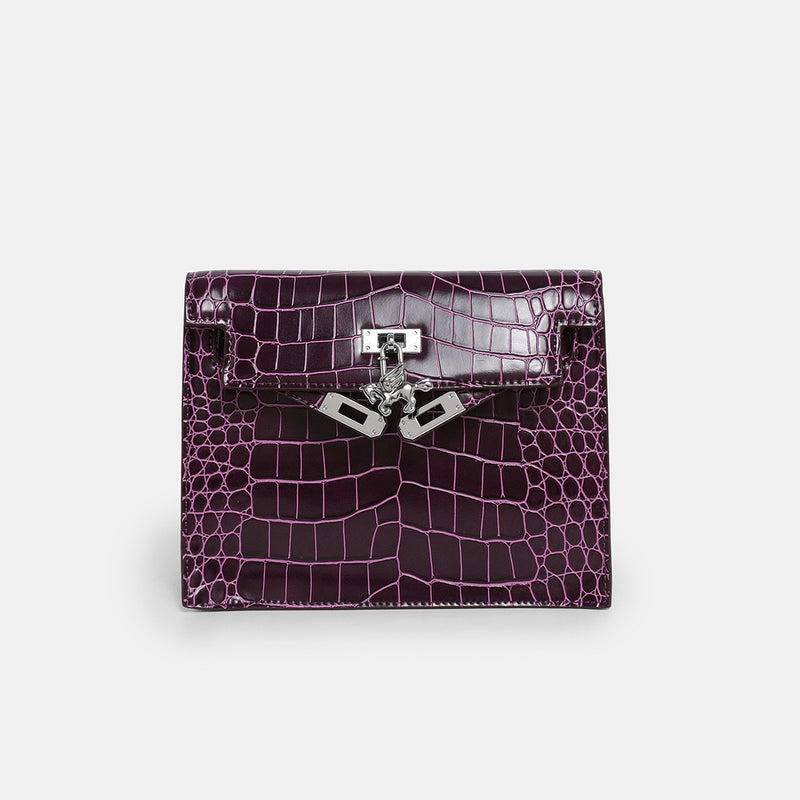 Urban light Series | Crocodile-Embossed Leather Mini Bag