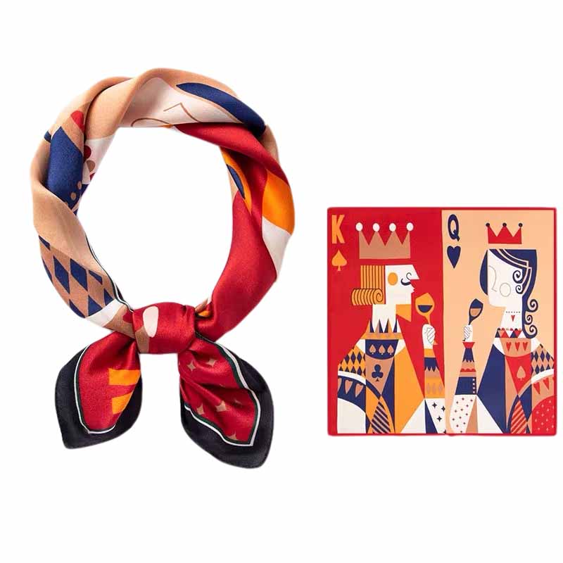 Silk scarf | King and Queen