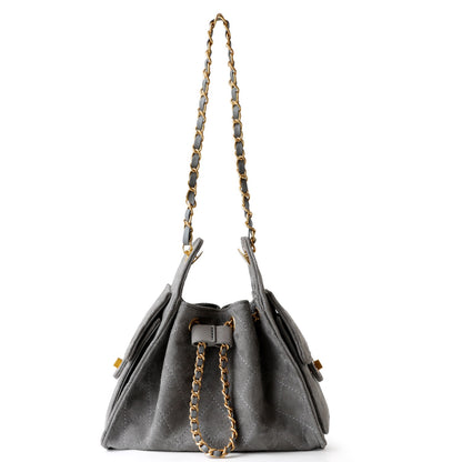Suede Lambskin Chain Bag | Solea