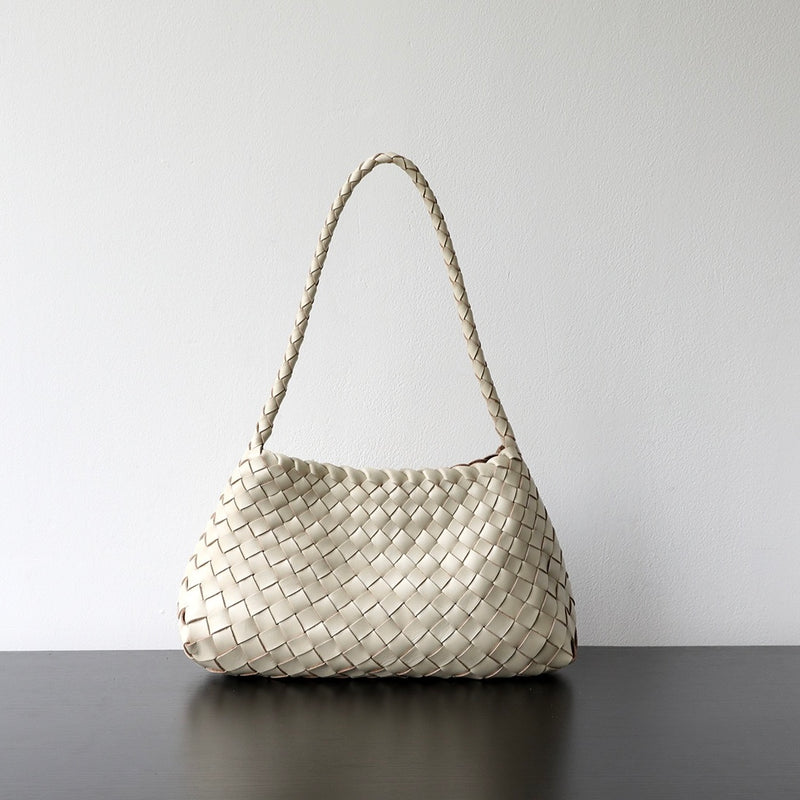 Full-grain leather bag | Woven bag | Sunlight