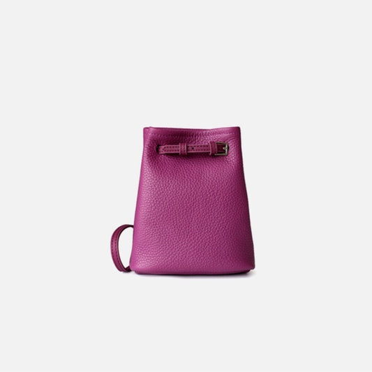 Full-Grain Leather mini bag | Mini bucket
