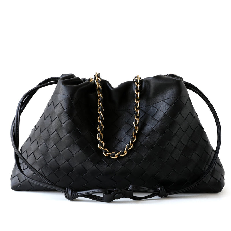 Full-Grain Leather & Lambskin Bag |  Chain bag | Woven bag  | Liora