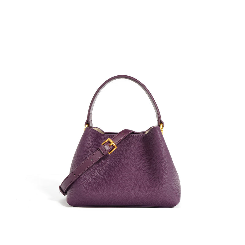 Full-Grain Leather bag | Red tea