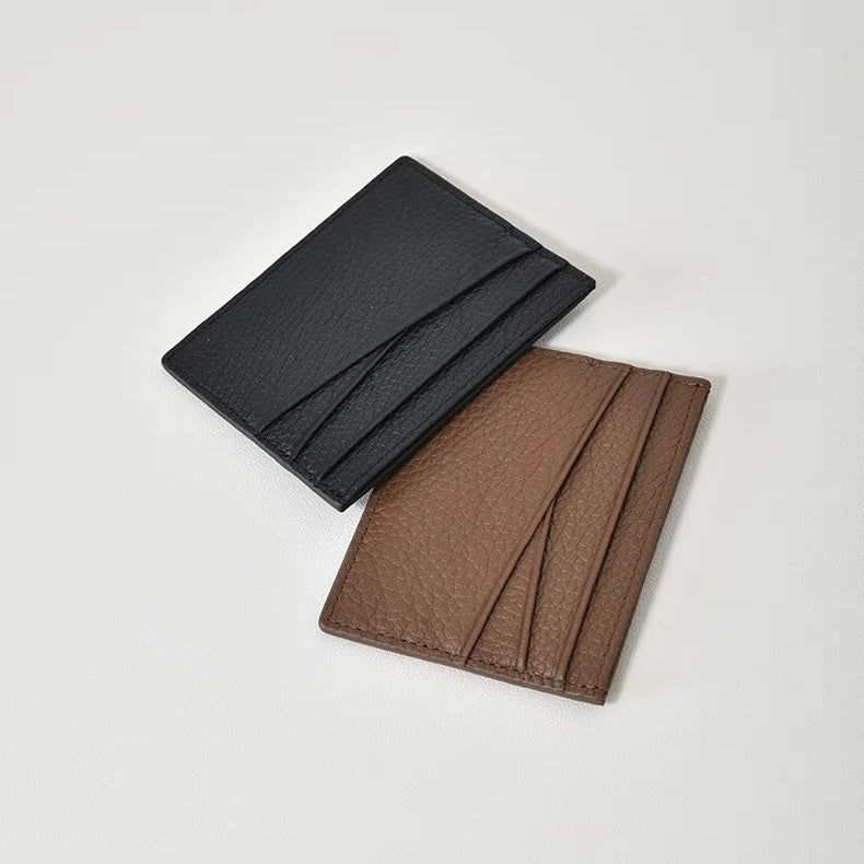 Genuine leather card pocket