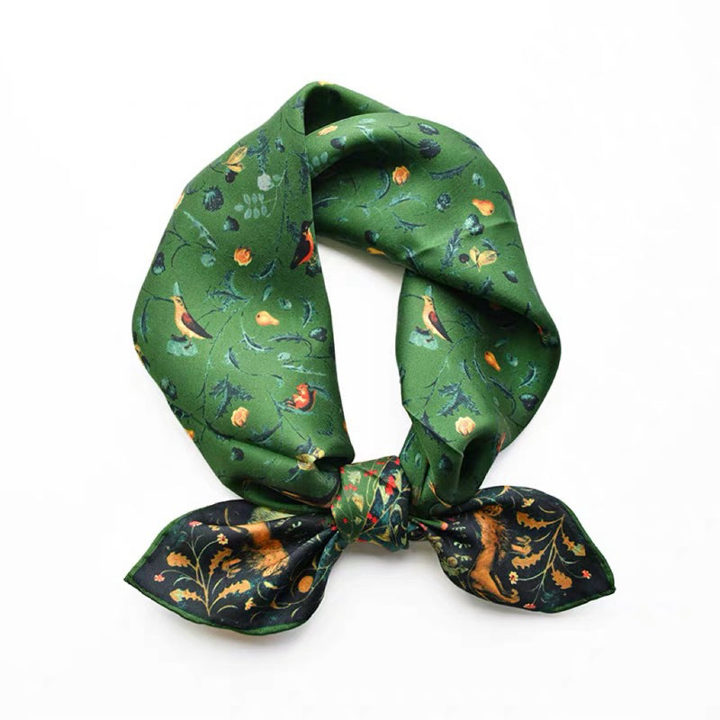 Twill Silk scarf | Natural impression