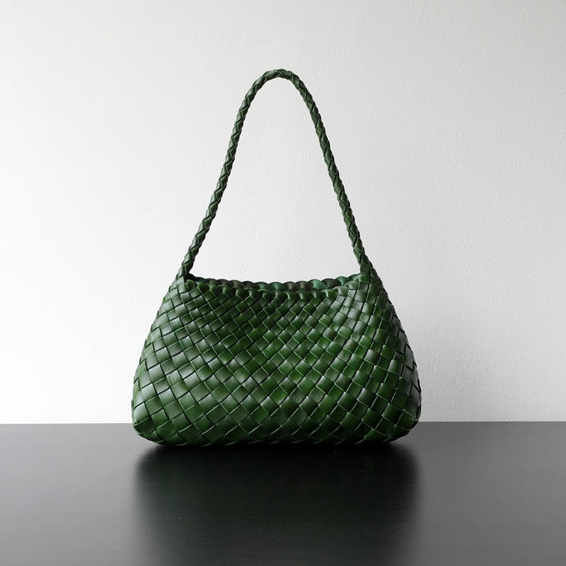 Full-grain leather bag | Woven bag | Sunlight