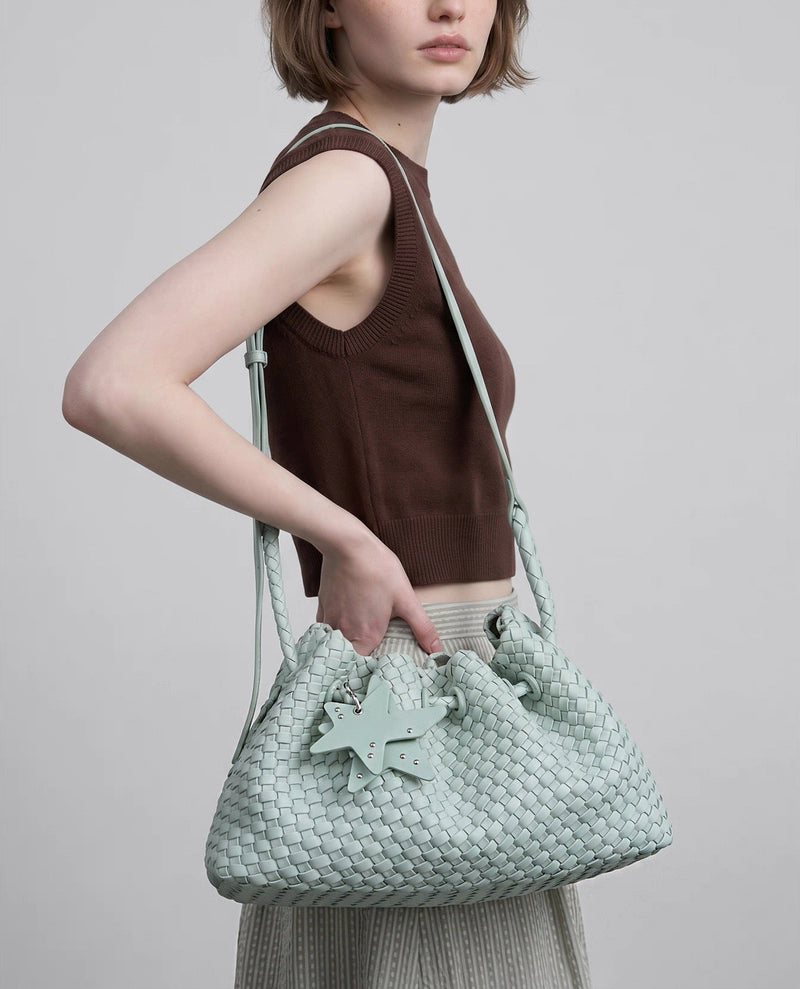 Full-Grain Leather and Satin-Finish Woven Nylon | Hira Air Bag