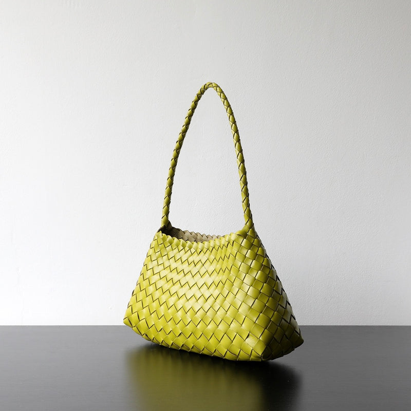 Full-grain leather bag | Woven bag | Sunlight