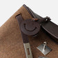 Refined split cowhide leather and Wool Blend Patchwork Bag | Open country