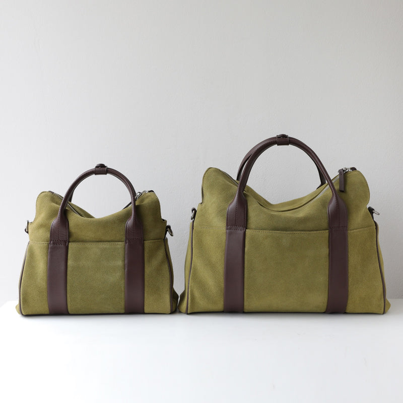 The Sawyer｜Suede bag  | Full-Grain Leather Bag