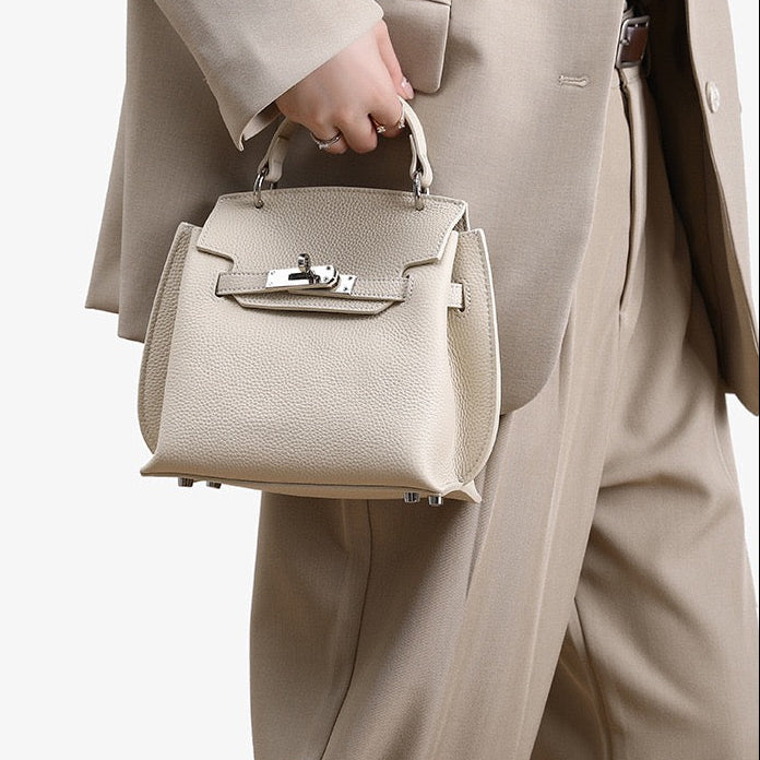 Full-Grain Leather  bag | First record-mini