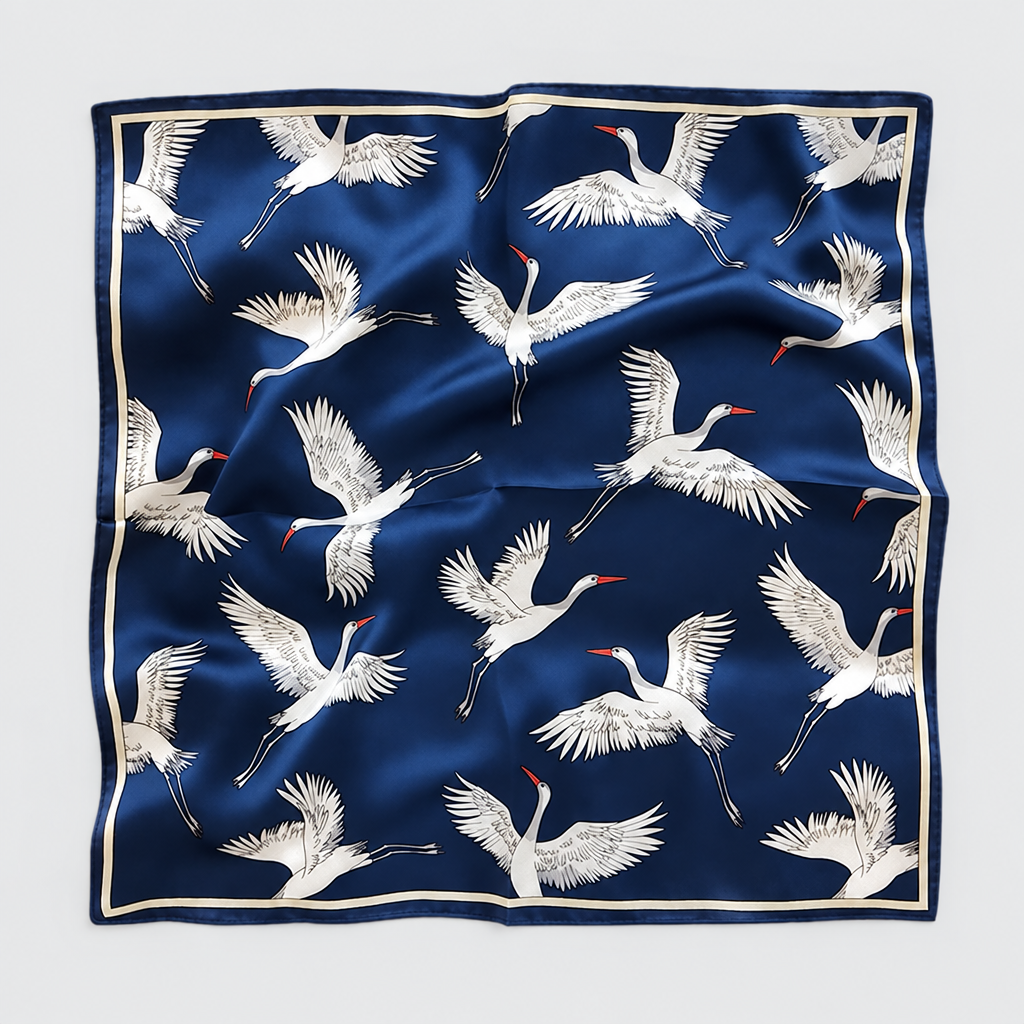 Crane | Silk scarf