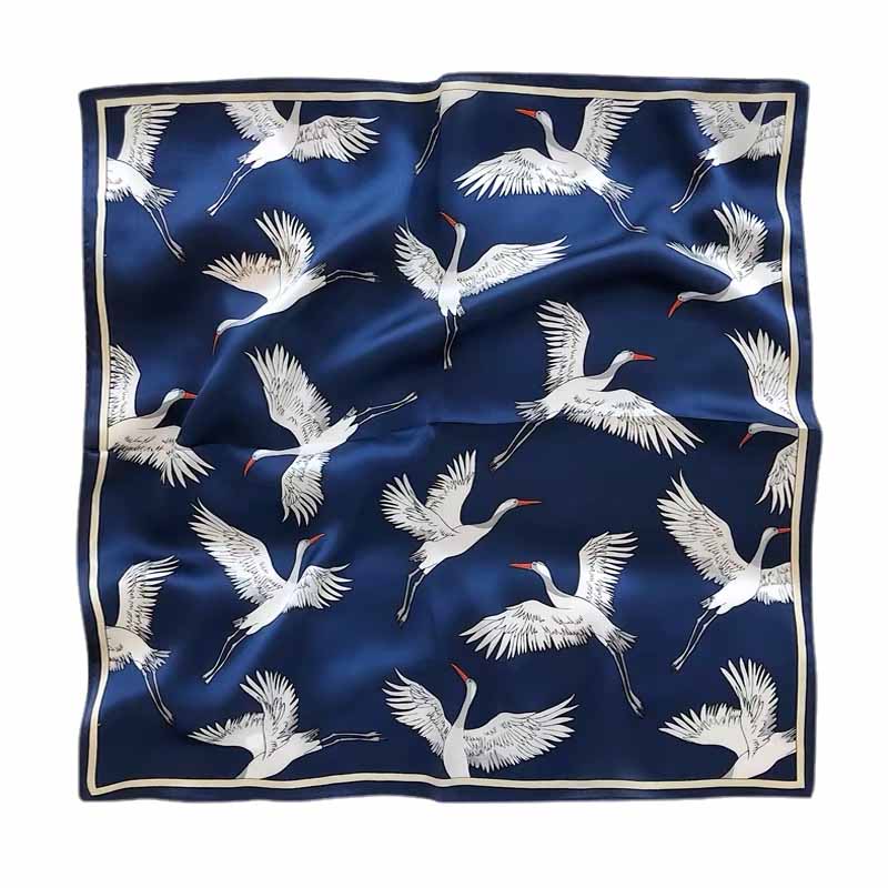 Silk scarf | Crane