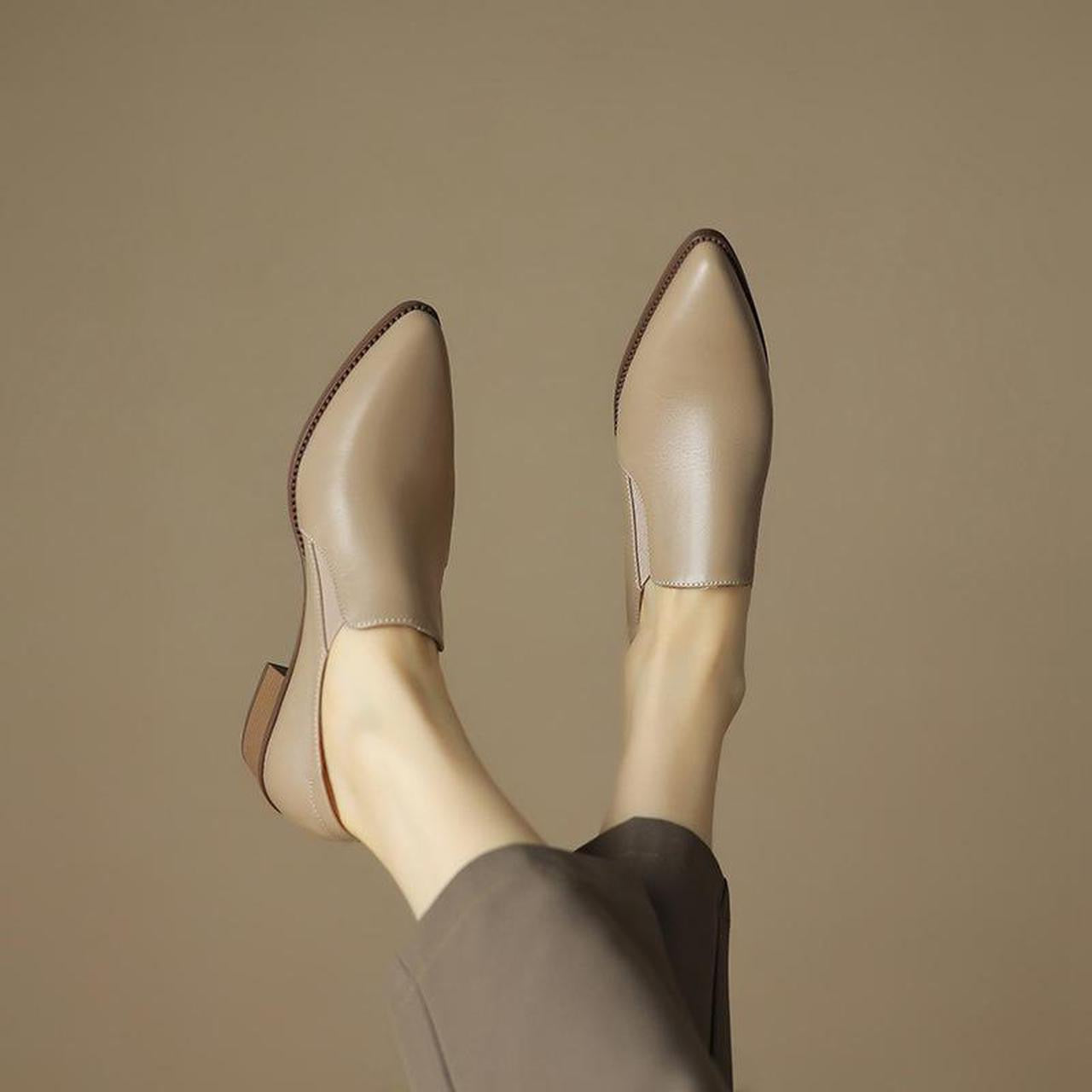 Leather shoes